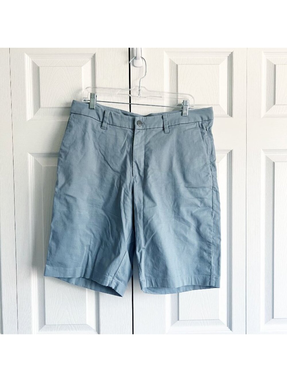 Lululemon Light Blue Cotton Blend Casual Shorts Men's Size 34